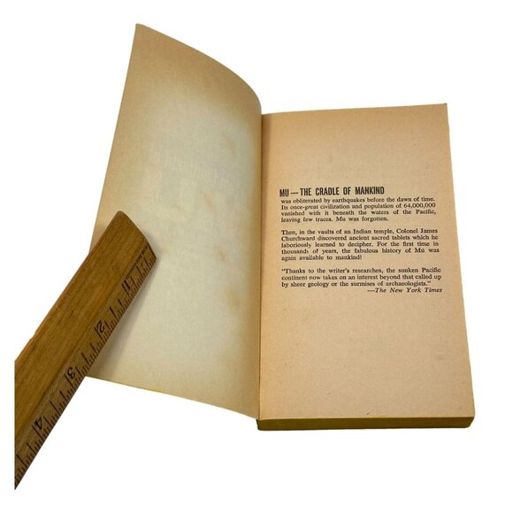 Lost Continent & Children of Mu James Churchward Lot 2 PB Book 1970 - Picture 4 of 10